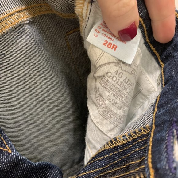 NWOT AG Adriano Goldschmied Petite Boot Cut Jean Dark Wash 28 - Picture 3 of 6